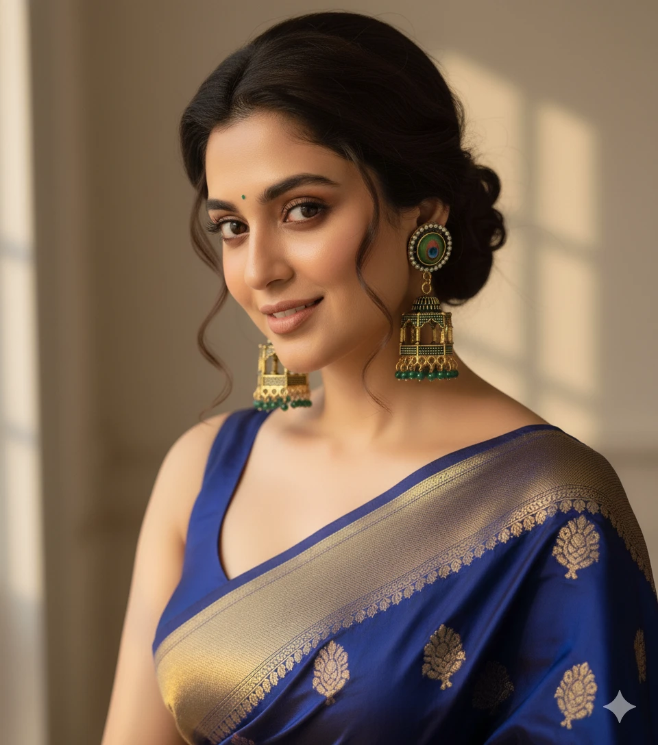 Premium Oxidized Square Jhumka Earrings