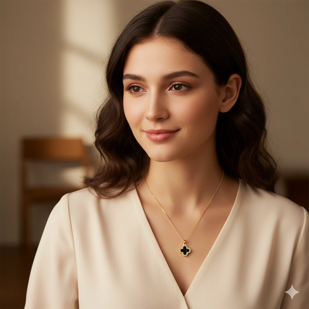 Clover Necklace for Women – Korean Style Fashion Jewelry for Girls